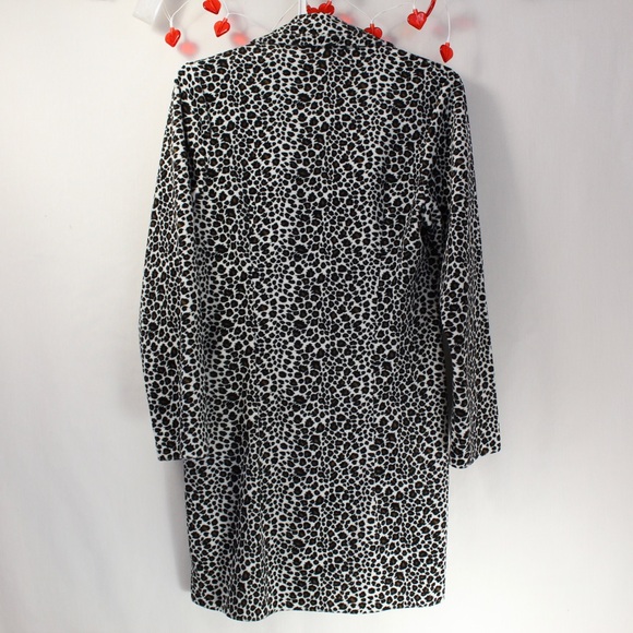 Vintage white Leopard print button down coat women’s medium brand joule - Picture 6 of 7